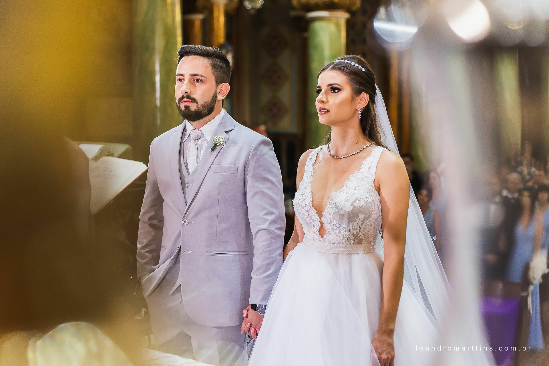 Foto Casamento Marcele e Vitor na igreja Basílica com recepção no espaço Glauber Carvalho Foto Casamento Marcele e Vitor na igreja Basílica com recepção no espaço Glauber Carvalho - Imagem 2